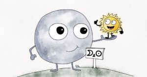 Handgezeichnete Illustration von Mond und Sonne als astrologische Persönlichkeitsanteile - Mond in der Astrologie